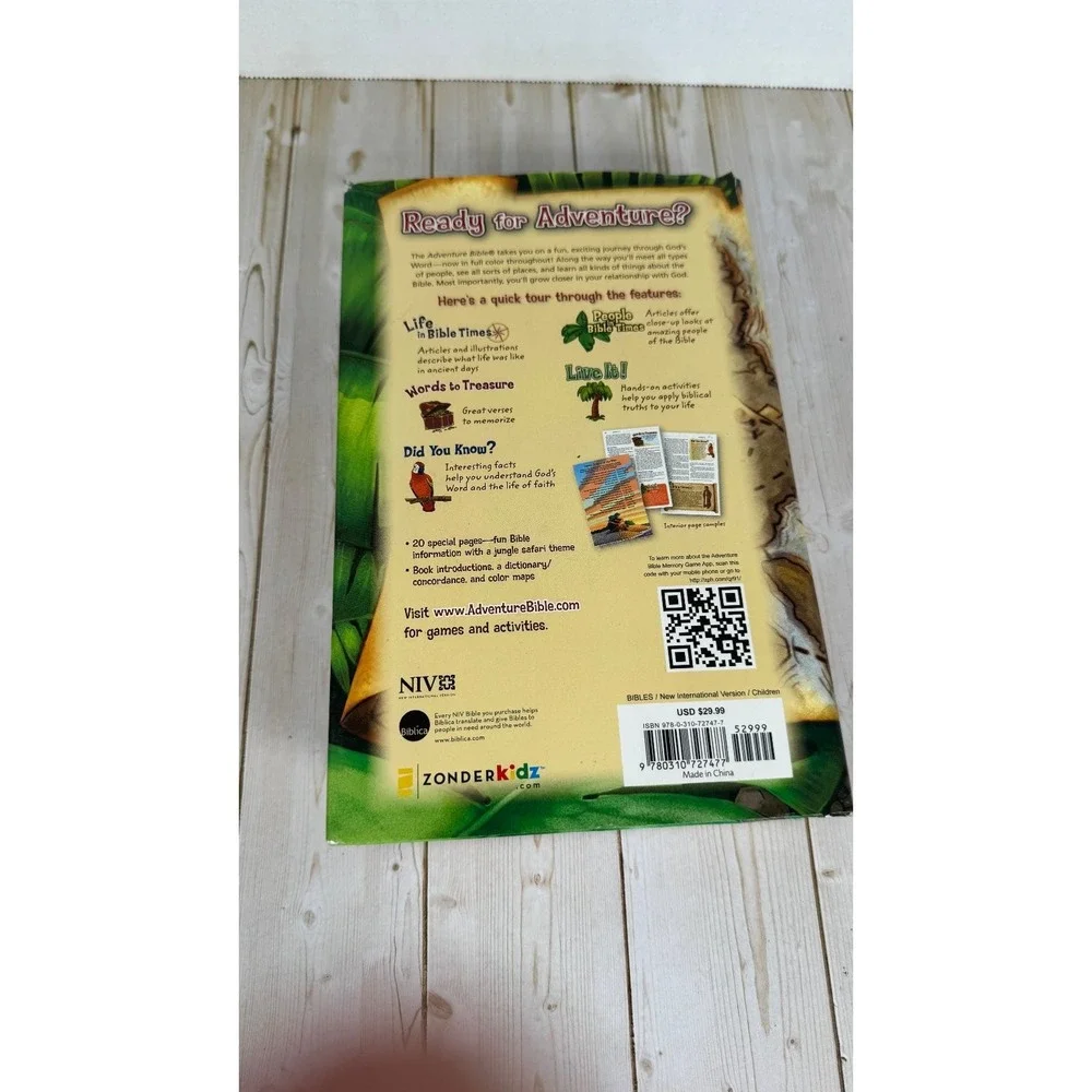 NIV Adventure Bible Lawrence O. Richards 2013 Full Color Kids Zonderkidz